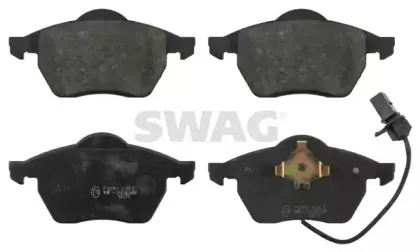 Комплект тормозных колодок, дисковый тормоз SWAG купить